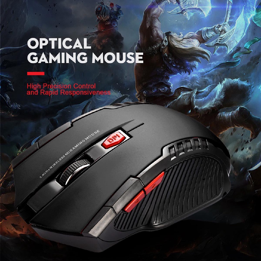 Ảnh nhỏ của Chuột quang chơi game không dây 2.4G cao cấp Chuột quang chơi game không dây 2.4G cao cấp