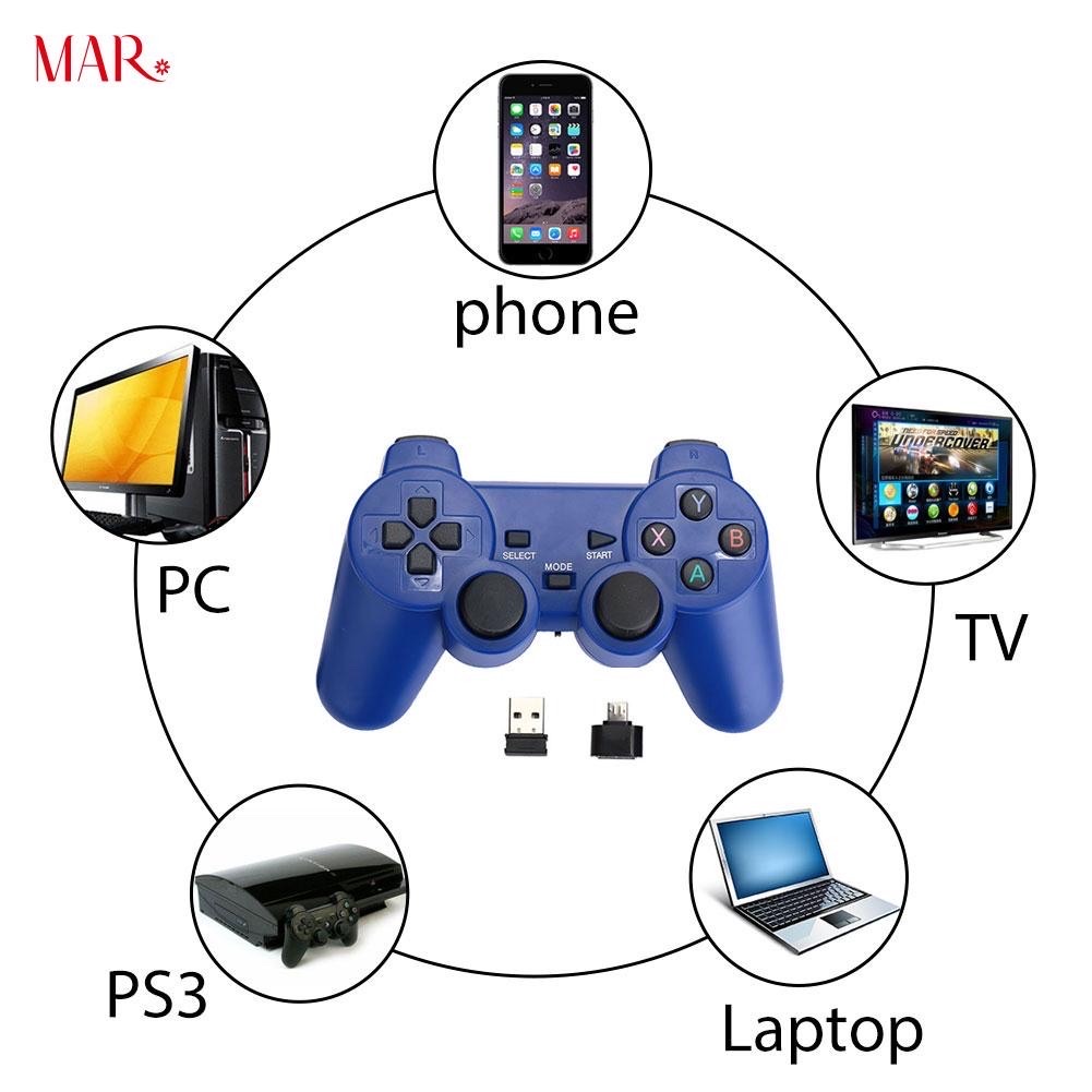 Tay cầm điều khiển chơi game không dây cho PC và phone Android