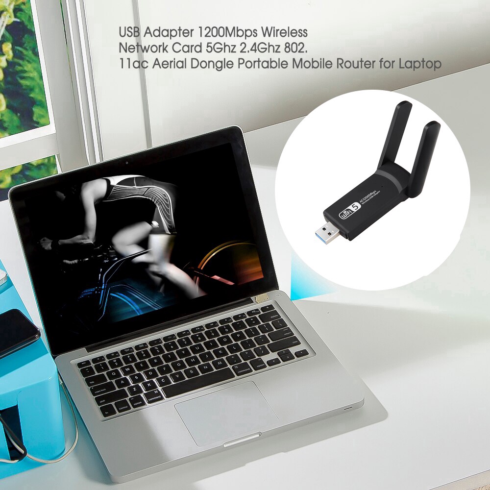Ảnh nhỏ của Ăng Ten Thu Sóng Wifi 1200mbps 5ghz 2.4ghz 802.11ac Rtl8812Bu Tiện Dụng Ăng Ten Thu Sóng Wifi 1200mbps 5ghz 2.4ghz 802.11ac Rtl8812Bu Tiện Dụng