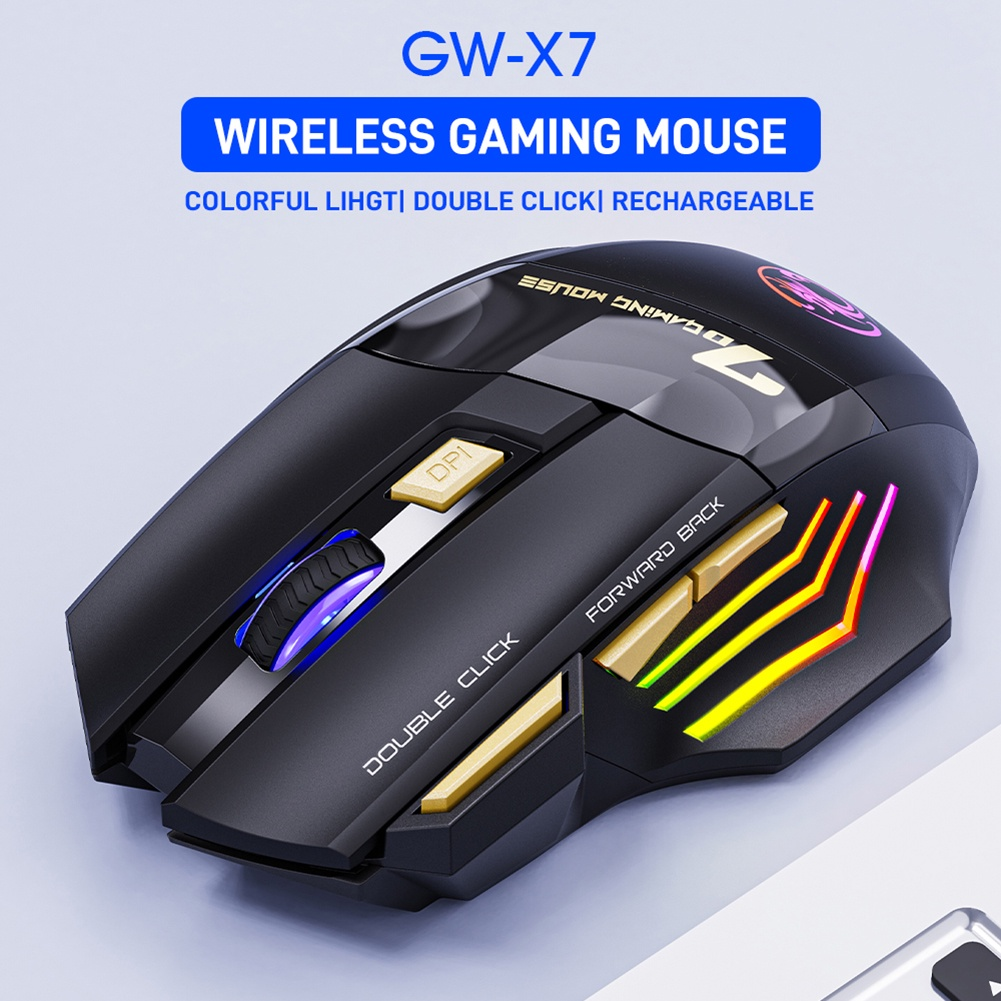 Chuột Không Dây cao cấp không nghe tiếng click iMice GW-X7 pin sạc