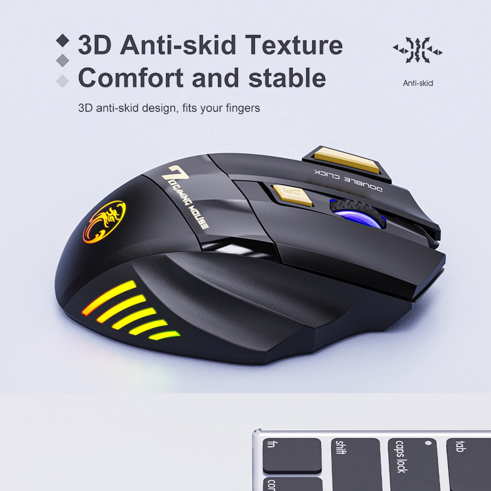 Ảnh nhỏ của Chuột Không Dây cao cấp không nghe tiếng click iMice GW-X7 pin sạc Chuột Không Dây cao cấp không nghe tiếng click iMice GW-X7 pin sạc