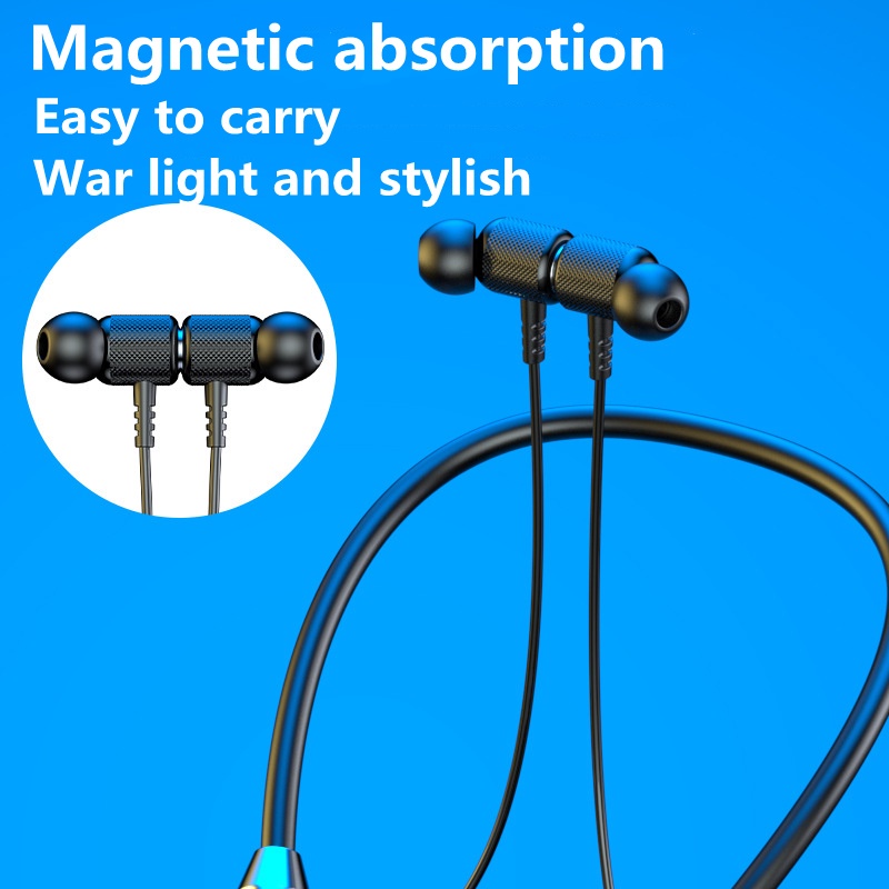 Tai Nghe Bluetooth 5.0 TWS Không Dây Đeo Cổ Có Micro Giảm Tiếng Ồn