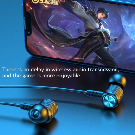 Tai Nghe Bluetooth 5.0 TWS Không Dây Đeo Cổ Có Micro Giảm Tiếng Ồn