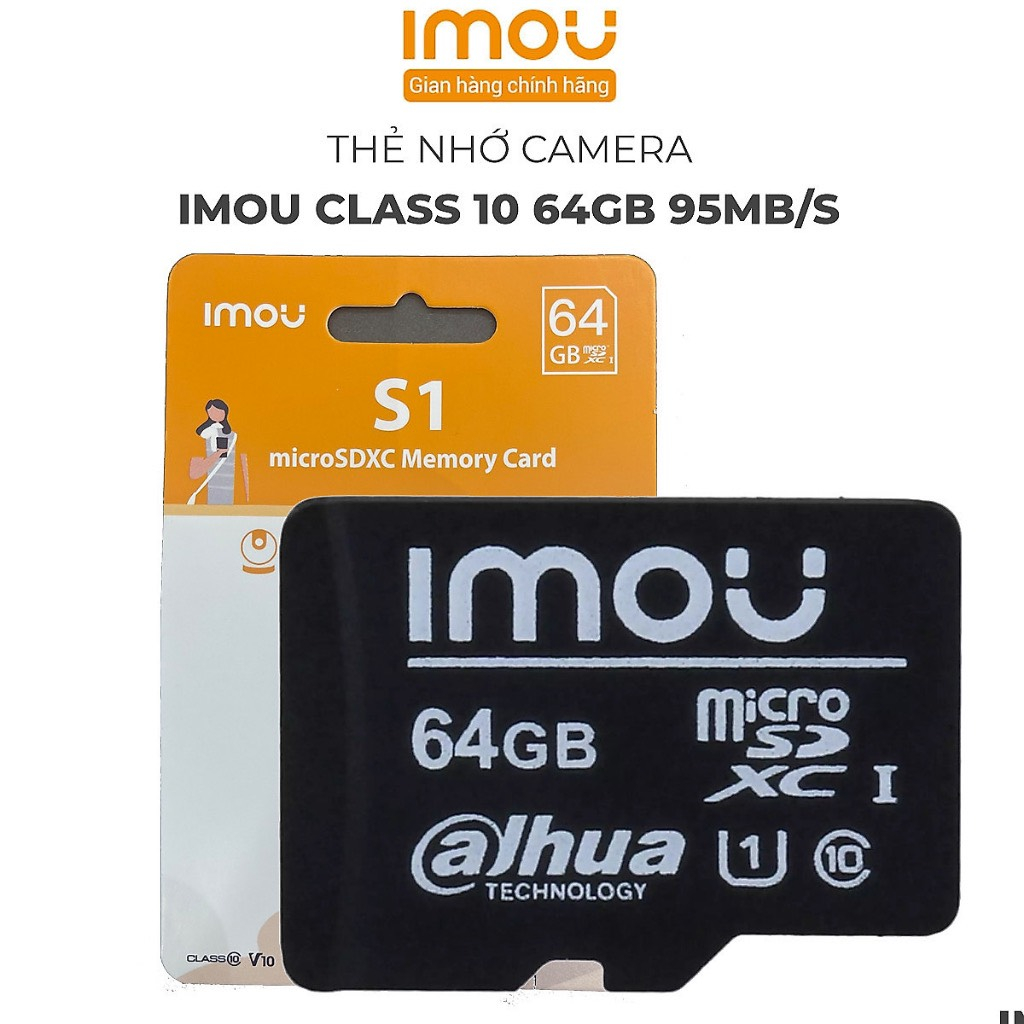 Ảnh nhỏ của Thẻ nhớ 32GB 64GB IMOU MicroSD - Hàng chính hãng Thẻ nhớ 32GB 64GB IMOU MicroSD - Hàng chính hãng