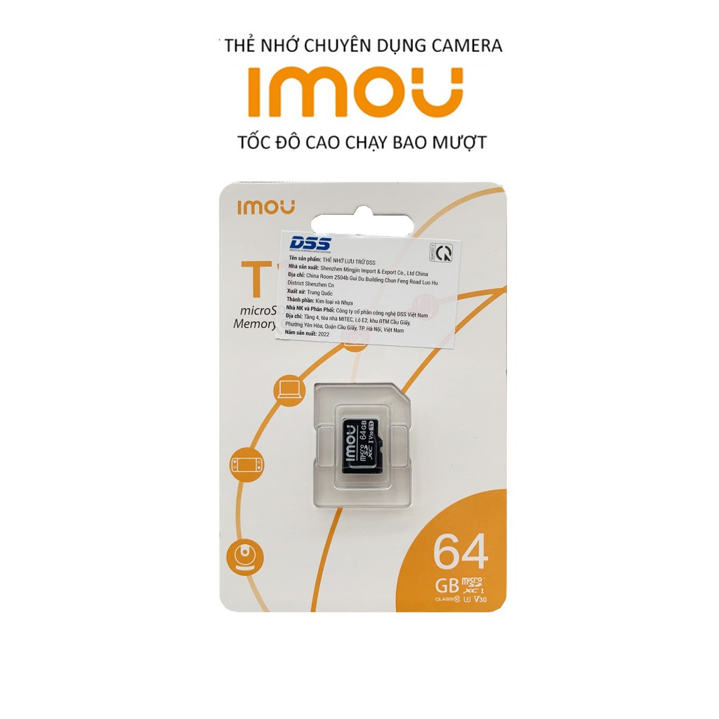 Ảnh nhỏ của Thẻ nhớ 32GB 64GB IMOU MicroSD - Hàng chính hãng Thẻ nhớ 32GB 64GB IMOU MicroSD - Hàng chính hãng
