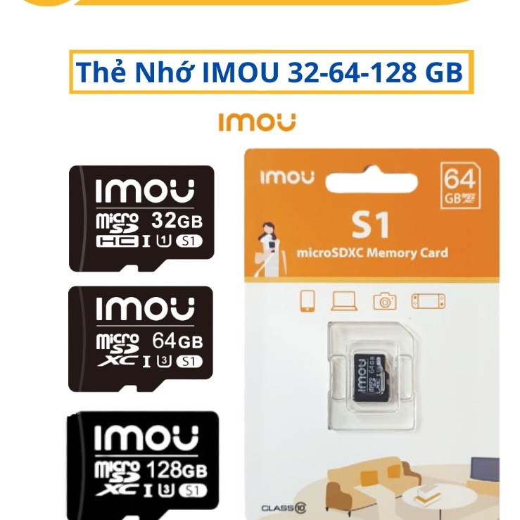 Ảnh nhỏ của Thẻ nhớ 32GB 64GB IMOU MicroSD - Hàng chính hãng Thẻ nhớ 32GB 64GB IMOU MicroSD - Hàng chính hãng