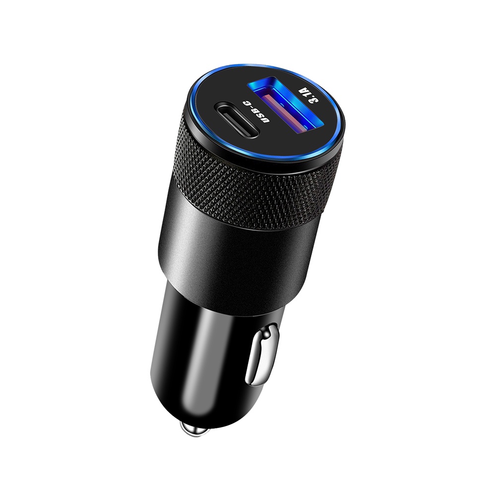 Ảnh nhỏ của Tẩu Sạc Nhanh 15W 2 cổng USB Type-C Màu Đen Đa Năng Cho Xe Hơi Ô Tô Tẩu Sạc Nhanh 15W 2 cổng USB Type-C Màu Đen Đa Năng Cho Xe Hơi Ô Tô