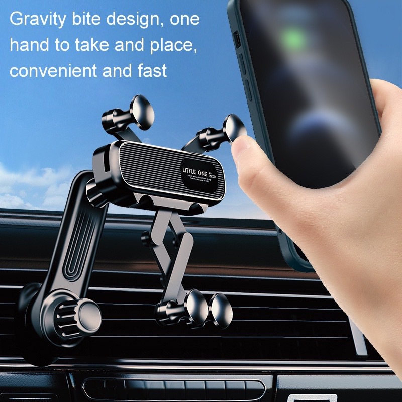 Giá đỡ điện thoại gắn cửa điều hòa không khí xe hơi ô tô car xoay 360 độ tiện dụng 2024