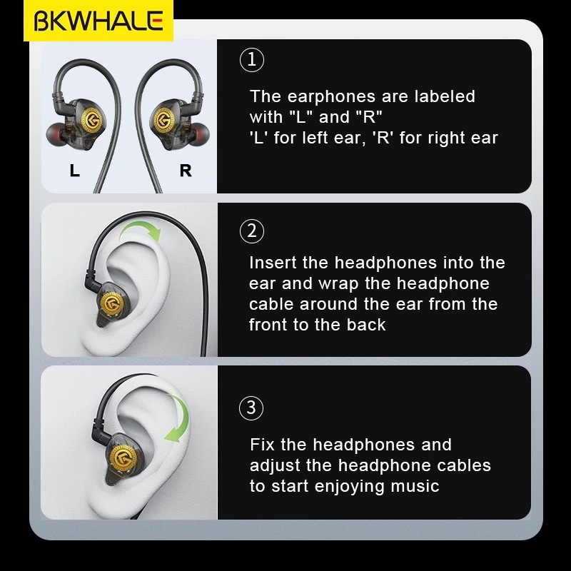 Ảnh nhỏ của Tai nghe cao cấp có dây type C Bkwhale 8D Âm thanh vòm Bass Micrô khử tiếng ồn Tai nghe cao cấp có dây type C Bkwhale 8D Âm thanh vòm Bass Micrô khử tiếng ồn