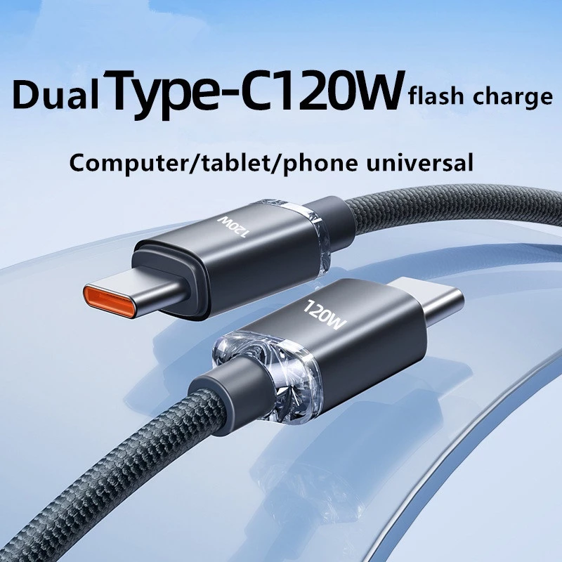 Ảnh nhỏ của Cáp 120W 2 đầu type C cho điện thoại di động sạc nhanh USB C dây sạc copy dữ liệu data nhanh Cáp 120W 2 đầu type C cho điện thoại di động sạc nhanh USB C dây sạc copy dữ liệu data nhanh