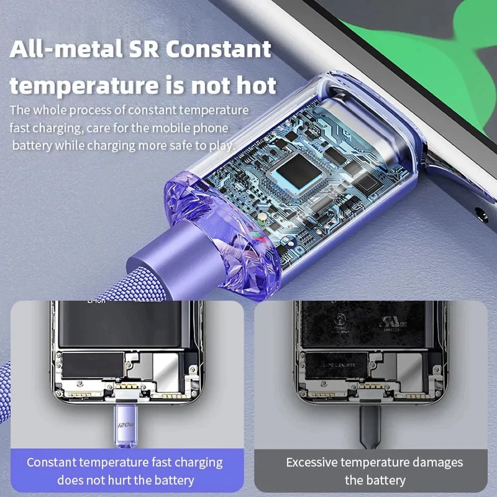 Ảnh nhỏ của Cáp 120W 2 đầu type C cho điện thoại di động sạc nhanh USB C dây sạc copy dữ liệu data nhanh Cáp 120W 2 đầu type C cho điện thoại di động sạc nhanh USB C dây sạc copy dữ liệu data nhanh