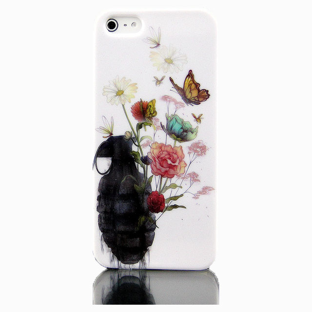 Ốp lưng hình lựu đạn mọc hoa iphone 5 5s 5se