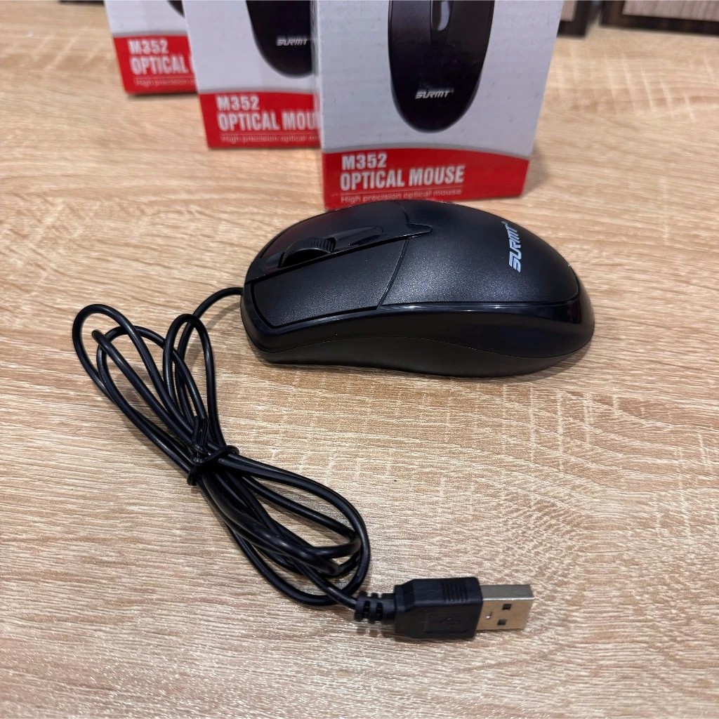 Ảnh nhỏ của Chuột máy tính văn phòng SURMT M352 có dây chuẩn cổng USB 1000dpi thiết kế ôm gọn tay dễ chịu - Optical mouse Chuột máy tính văn phòng SURMT M352 có dây chuẩn cổng USB 1000dpi thiết kế ôm gọn tay dễ chịu - Optical mouse