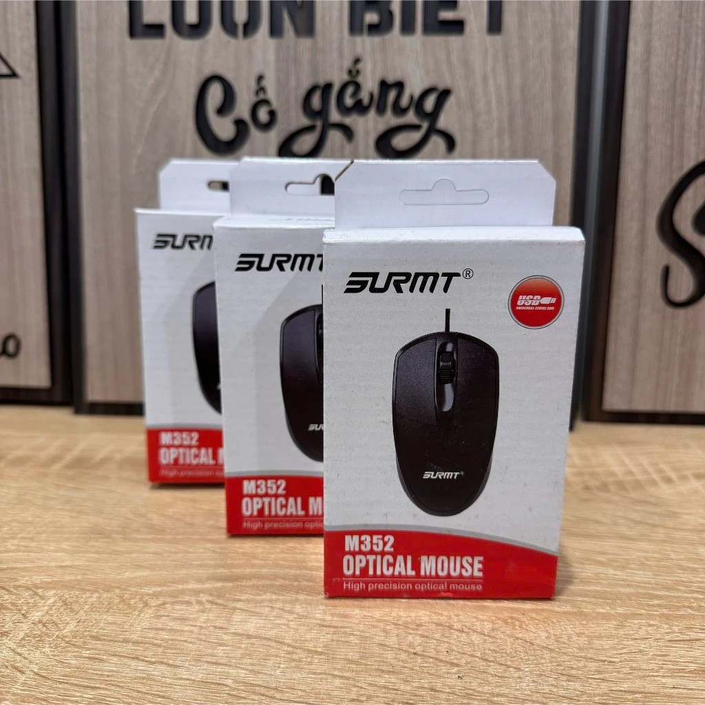 Chuột máy tính văn phòng SURMT M352 có dây chuẩn cổng USB 1000dpi thiết kế ôm gọn tay dễ chịu - Optical mouse
