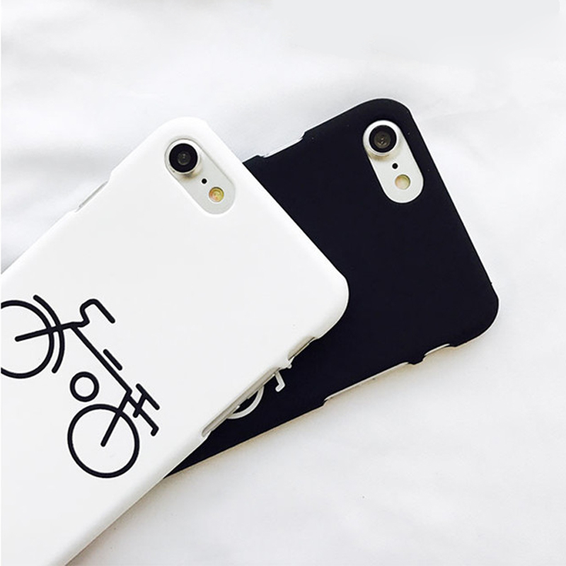 Ốp lưng cặp hình xe đạp trắng đen 3d 5-5s-5se-6-6s-6 plus-6s plus-7-7 plus-8-8+