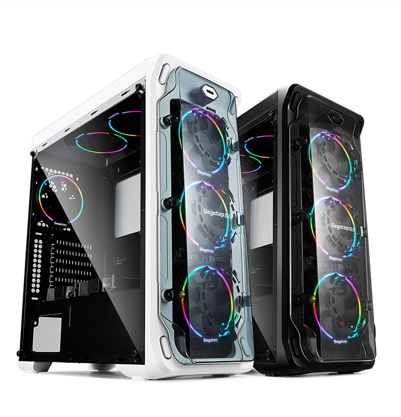 Thùng máy tính Case PC Segotep Lux Lax ATX trắng đen