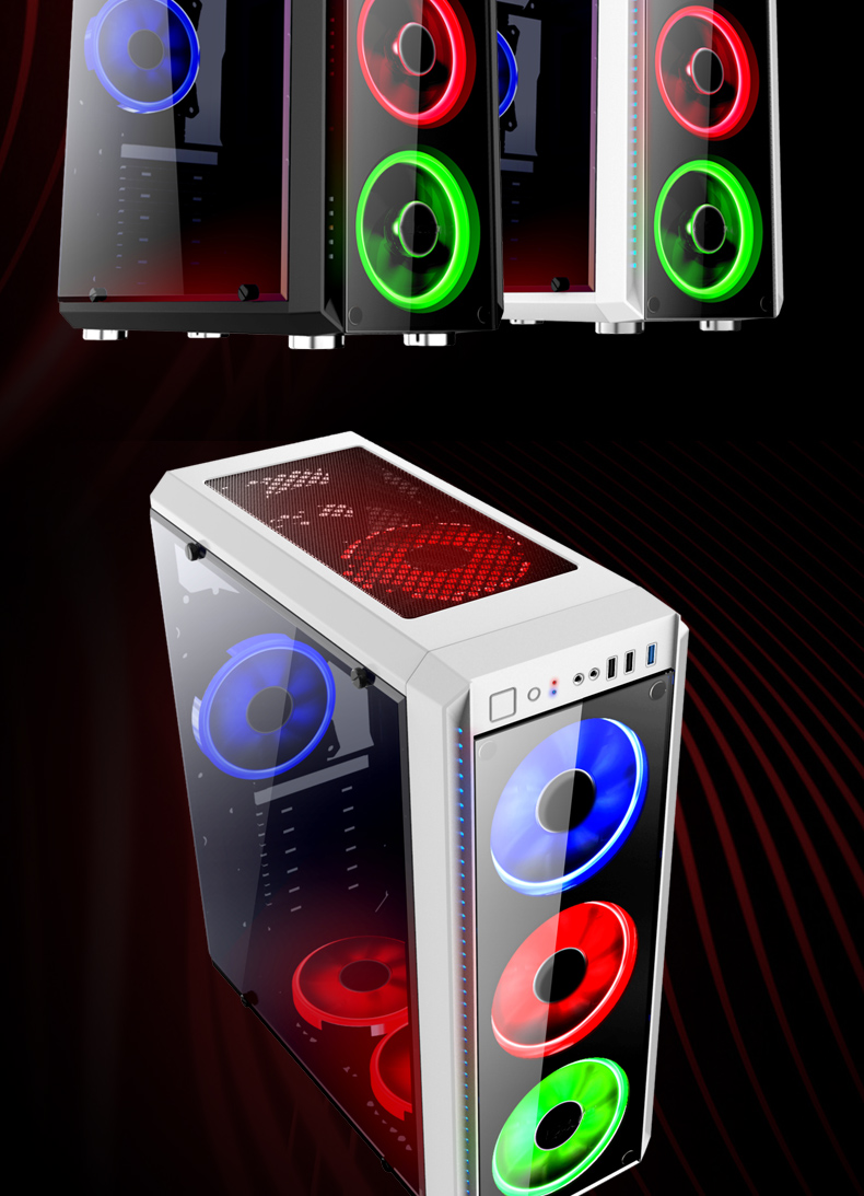 Case máy tính Aurora 1 Deluxe Edition màu trắng / đen