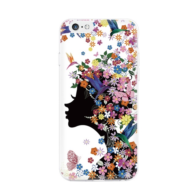 Ốp lưng hình bóng cô gái hoa chim iphone 5-5s-5 se-6-6s-6 plus-6s plus-7-8