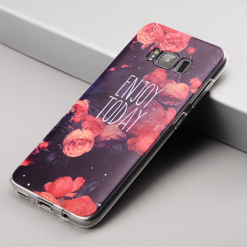 Ốp lưng hoa hồng Enjoy Today Samsung S7 S7 Edge S8 S8 Plus S9 S9+ J5 J6 J7 A6 A6+ A8 A8+