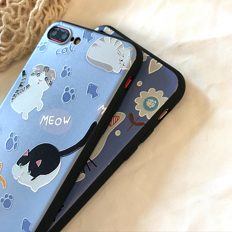 Ốp lưng hình 3 chú mèo Iphone 6-6s-6 plus-6s plus-7-7 plus-8-8 plus