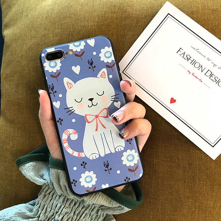Ốp lưng hình mèo trắng xinh đẹp iphone 6 6s 6 plus 6s plus 7 7 plus 8 8 plus