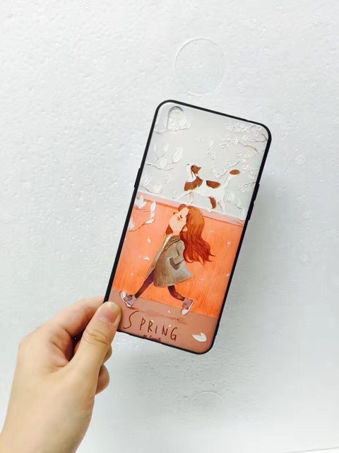 Ốp lưng Cô bé và mèo Iphone 6 plus 6s plus 7 7 plus 8 8 plus