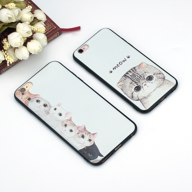 Ốp lưng hình mèo mặt mập Iphone 5 5s 5se 6 6s 6 plus 6s plus 7 7 plus 8 8 plus X