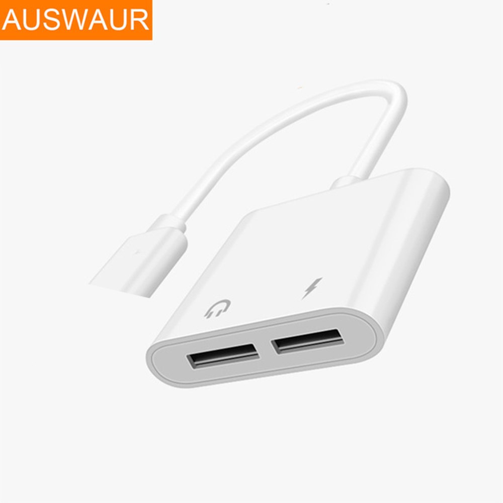 Cáp chia 2 đầu tai nghe và sạc cho iphone