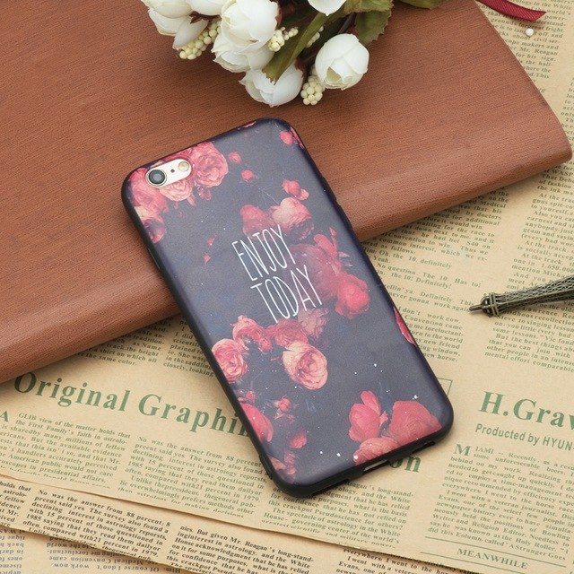 Ốp lưng hoa hồng Enjoy Today Iphone 5 5s 5se 6 6s 6 plus 6s plus 7 7 plus 8 8 plus X XS