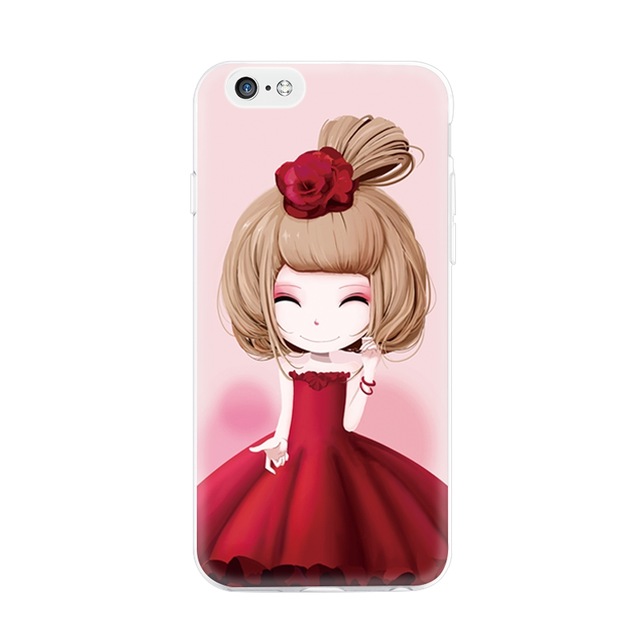 Ốp lưng hình cô bé váy đỏ iphone 5-5s-5 se-6-6s-6 plus-6s plus-7-s7