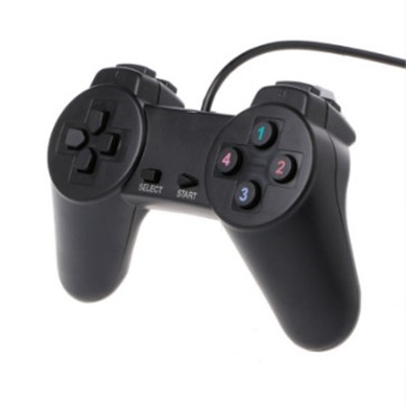 Tay cầm chơi game đơn giản kiểu Playstation 1 giá rẻ gắn cổng USB trên PC